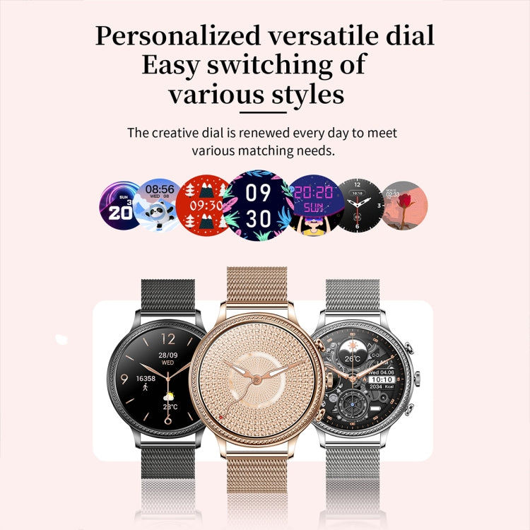 V60 1.39 Inch Health Monitoring Multifunctional Waterproof Bluetooth Call Smart Watch, Color: Gold - Smart Watches by buy2fix | Online Shopping UK | buy2fix