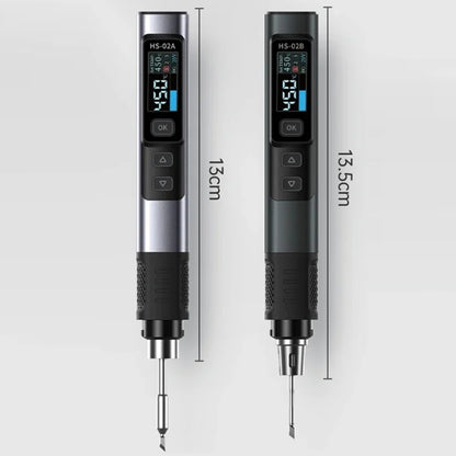 FNIRSI Portable Constant Temperature Soldering Iron Set, Model: HS-02A Upgrade 6 Head+C2C Line+100W US Plug+EU Adapter - Soldering Iron Set by FNIRSI | Online Shopping UK | buy2fix