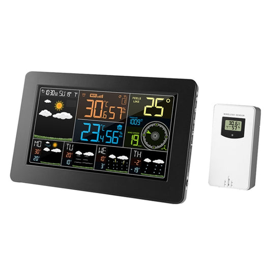 WiFi Color Screen Weather Station Temperature And Humidity Weather Forecast Clock, Model: EU Plug - Indoor Thermometer by buy2fix | Online Shopping UK | buy2fix