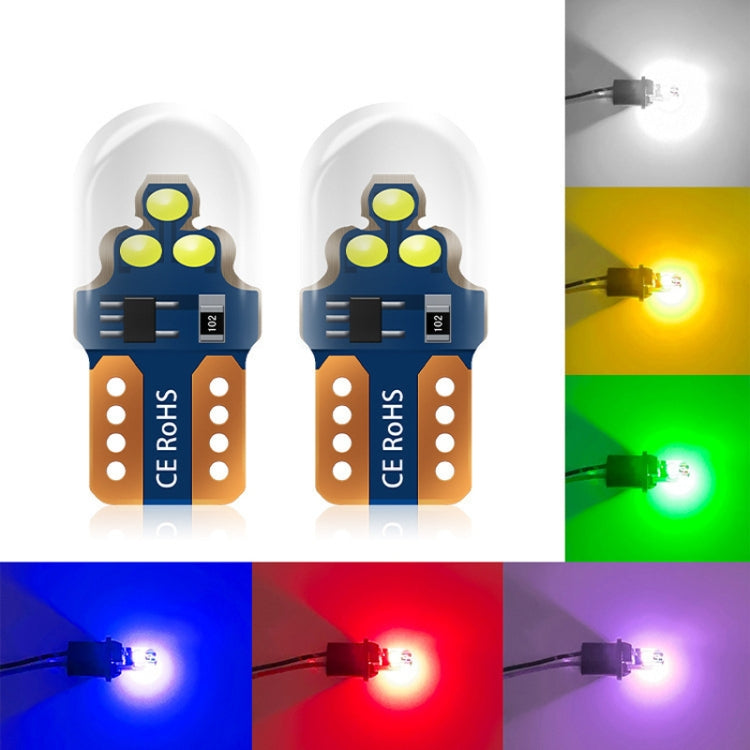 10pcs W5W Width Indicator Light Flashing LED Crystal License Plate Light(Random Color Delivery) - Clearance Lights by buy2fix | Online Shopping UK | buy2fix