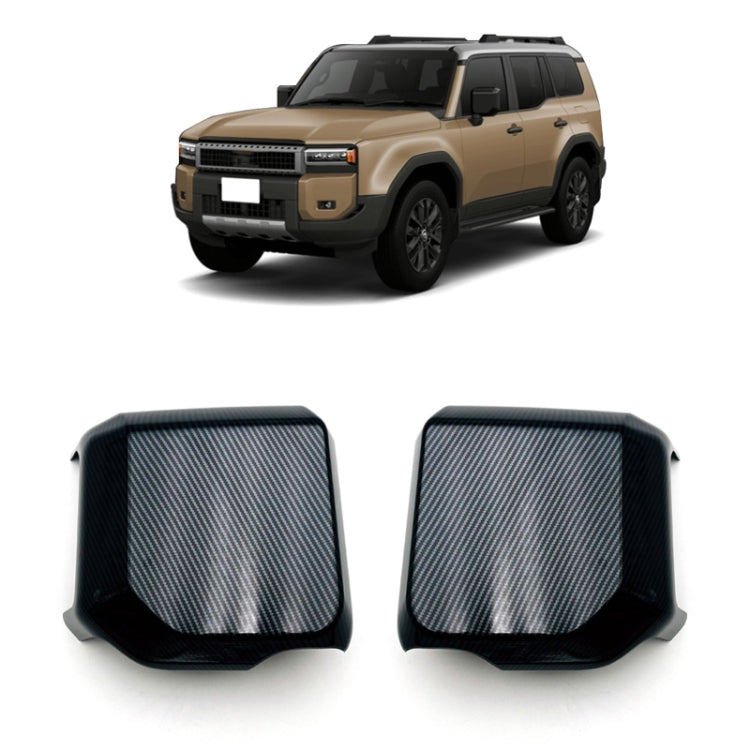 For 2024 Toyota Prado/Land Cruiser LC250 Right Hand Drive Mirror Cover(Carbon Fiber) - Convex Mirror & Accessories by buy2fix | Online Shopping UK | buy2fix