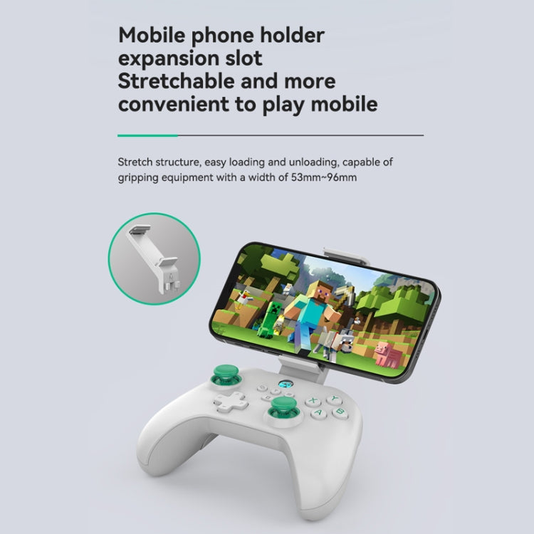 Z03 Wireless Bluetooth Game Controller For Switch / IOS / Android / PC / PS3 / PS4, Spec: White+Bracket - Gamepads by buy2fix | Online Shopping UK | buy2fix