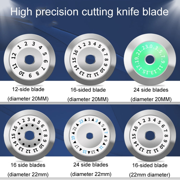 20mm 16 Rotating Surface Fiber Optic Cutting Knife Replacement Tungsten Steel Blade - Lan Cable and Tools by buy2fix | Online Shopping UK | buy2fix