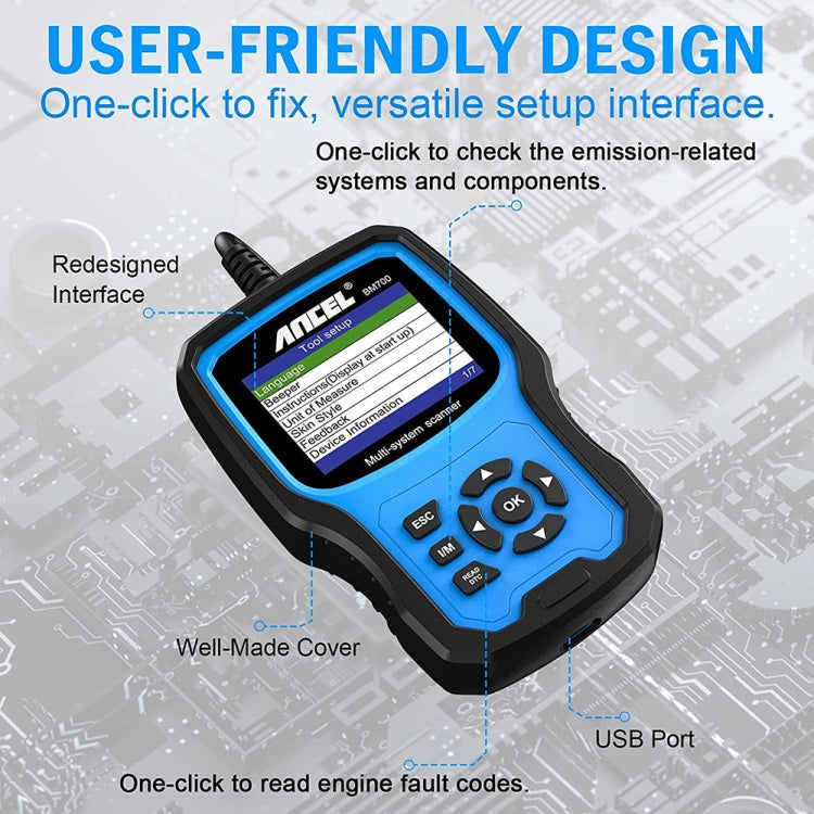 ANCEL BM700 For BMW Full System Diagnostic OBDII Tester Maintenance And Resetting Repair Tools - Code Readers & Scan Tools by ANCEL | Online Shopping UK | buy2fix