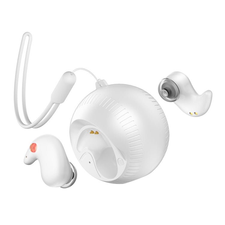 In-Ear Small Coconut Ball Stereo Bluetooth Earphones With Charging Compartment(White) - Bluetooth Earphone by buy2fix | Online Shopping UK | buy2fix