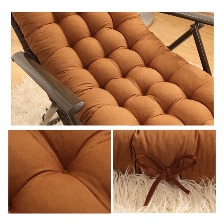 125x48x8cm Thickened Soft Home Recliner Cushions Garden Rocking Chair Cushions(Light Coffee) - Cushions & Pillows by buy2fix | Online Shopping UK | buy2fix