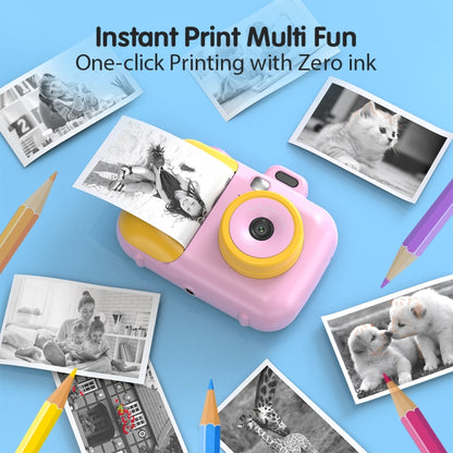 2.4-Inch Smart Digital Kids Thermal Printing Camera With Printing Paper, Color: 503AF Pink Focus - Children Cameras by buy2fix | Online Shopping UK | buy2fix