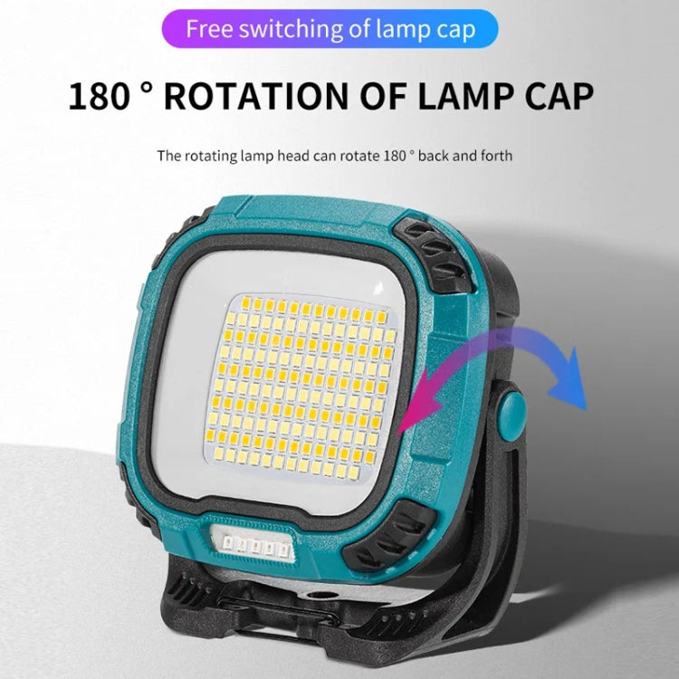 COB Work Lilight Type-C Charging Outdoor Lighting Floodlight(W892-1 Yellow Without Battery) - Camping Lighting by buy2fix | Online Shopping UK | buy2fix