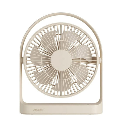 JisuLife FA27 Desktop Wireless Rechargeable Fan Office Table Mini Fan(Brown) - Electric Fans by JisuLife | Online Shopping UK | buy2fix