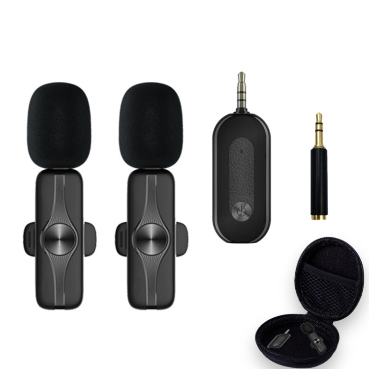 Elebest 3.5mm Wireless Lavalier Microphone Mini Clip-On Mic, Spec: One Drag Two Set 4 - Microphone by Elebest | Online Shopping UK | buy2fix