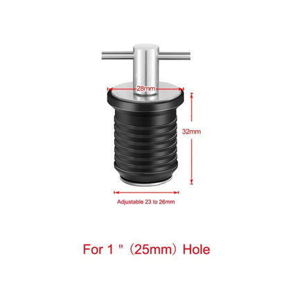 Marine Motorboat Deck Cross Drain Plug Screw, Size: Stainless Steel For 25mm - Marine Accessories & Parts by buy2fix | Online Shopping UK | buy2fix