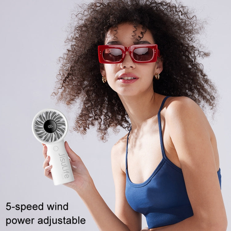 JisuLife Life4 Handheld Portable Small Rechargeable Fan, Battery Capacity: 3600mAh Pink - Electric Fans by JisuLife | Online Shopping UK | buy2fix