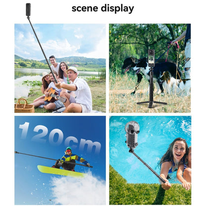 aMagisn 120cm 1/4 Inch Ball Joint Selfie Stick Sports Camera Extension Rod for DJI / GoPro HERO / Insta360 - Extendable Pole by aMagisn | Online Shopping UK | buy2fix