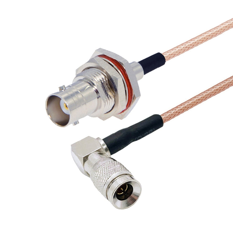 100cm CC4 Male Elbow To BNC Through Wall Waterproof Female Connector Cable RG179 Coaxial RF Wire - Connectors by buy2fix | Online Shopping UK | buy2fix