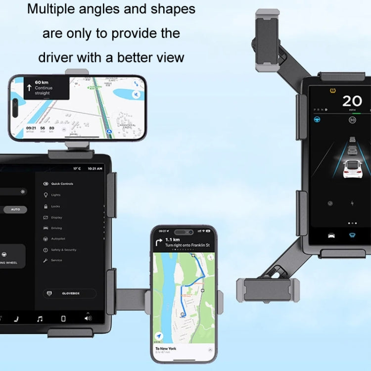 SHUNWEI Car Navigation Screen Floating Mobile Phone Holder, Style: Clip Type - Car Holders by SHUNWEI | Online Shopping UK | buy2fix