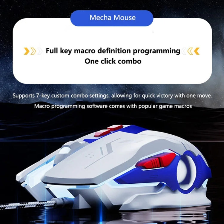 Inphic W9P Glowing Computer Gaming Wired Mouse(Silent Version) - Wired Mice by Inphic | Online Shopping UK | buy2fix