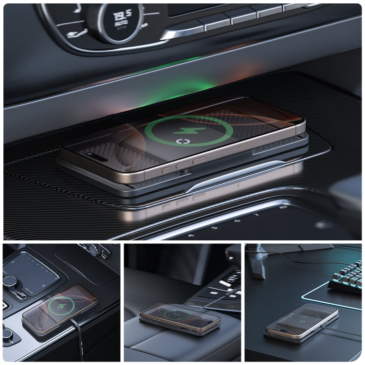 Avoid Camera Universal Car Wireless Charger Anti-slip Mat(TYPEC Interface 0.3m) - Wireless Charging Pads by buy2fix | Online Shopping UK | buy2fix