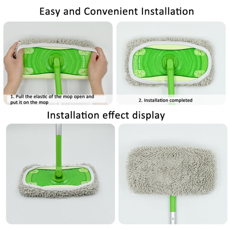 For Swiffer Sweeper and Other 10-inch Flat Mop Replacement Pads Coral Fleece Gray - Handheld Cleaner & Mops by buy2fix | Online Shopping UK | buy2fix