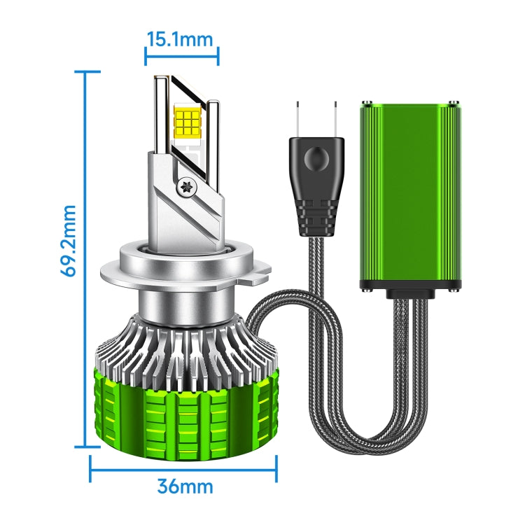 100W LED Double Copper Tube Aluminum Alloy Waterproof Car Headlight, Bulb: H11 - LED Headlamps by buy2fix | Online Shopping UK | buy2fix