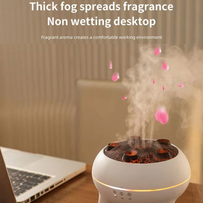 Dynamic Multi-Spray Aromatherapy Diffuser With Colorful Lights Remote Control Humidifier UK Plug(V80 Spit Circle Upgrade Model) - Air Purifiers & Accessories by buy2fix | Online Shopping UK | buy2fix