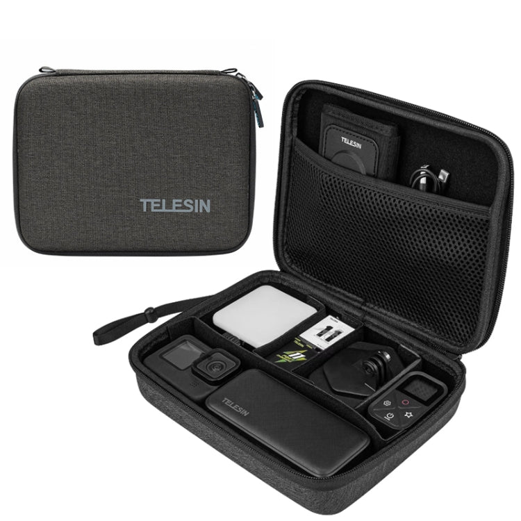 TELESIN Sports Camera Accessories Storage Bag For GoPro HERO / DJI Action / Insta360 etc. - Carry Cases by TELESIN | Online Shopping UK | buy2fix