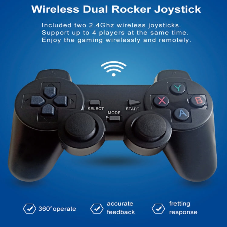 W8PRO 64G Dual System HD Wireless Joystick Retro Gaming Console With 36000+ Games AU Plug - Pocket Console by buy2fix | Online Shopping UK | buy2fix