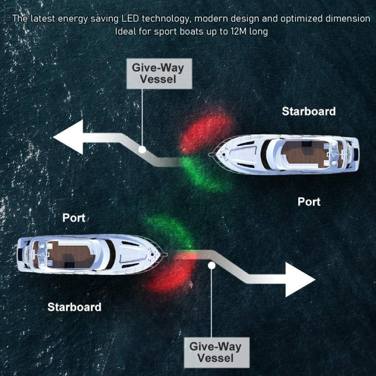 Marine Navigation Warning Light Signal LED Yacht Light, Color: White Shell Red - Marine Accessories & Parts by buy2fix | Online Shopping UK | buy2fix