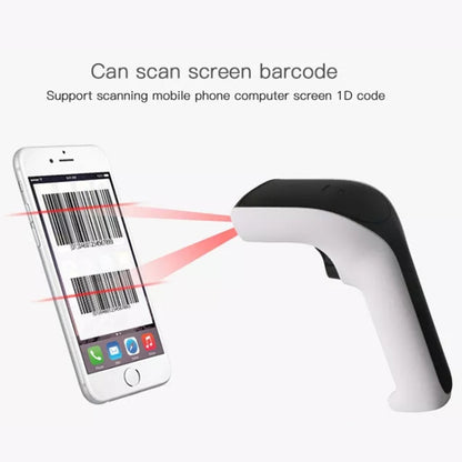 1D 2D QR Barcode Scanner Wireless Handheld Bluetooth Barcode Reader With Stand - Barcode Scanner by buy2fix | Online Shopping UK | buy2fix