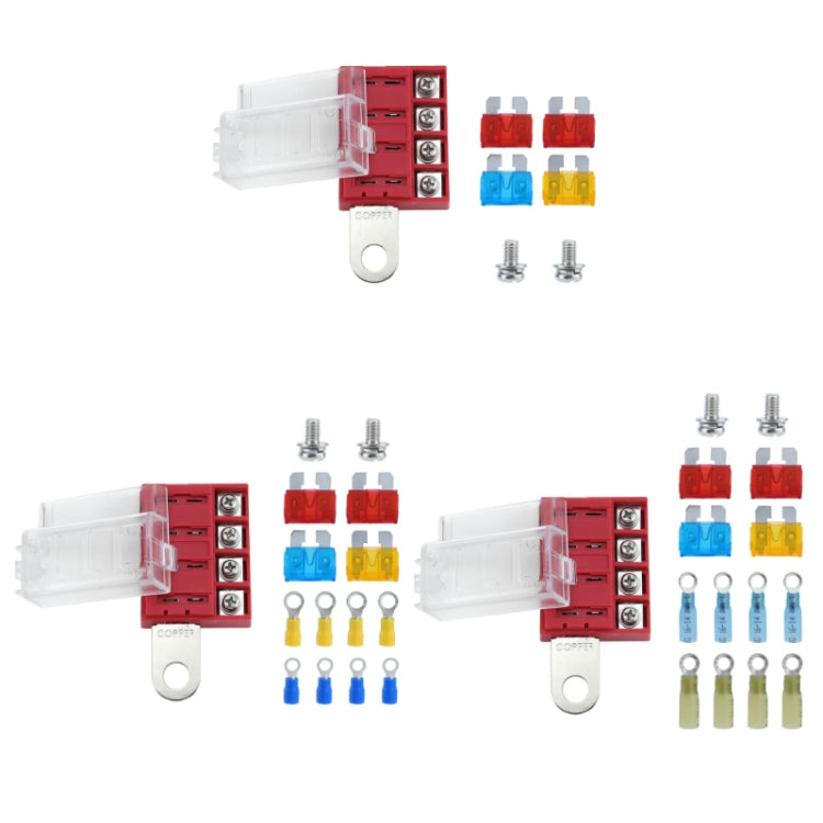 4-way RV Yacht Ignition Protection Battery Terminal Fuse Block, Specification: One - Fuse by buy2fix | Online Shopping UK | buy2fix