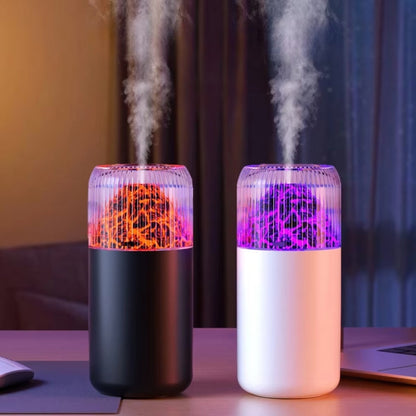 USB Air Humidifier Household Colorful Ambient Lights Large Fog Volume Car Misting Humidifier(White) - Air Purifiers & Accessories by buy2fix | Online Shopping UK | buy2fix