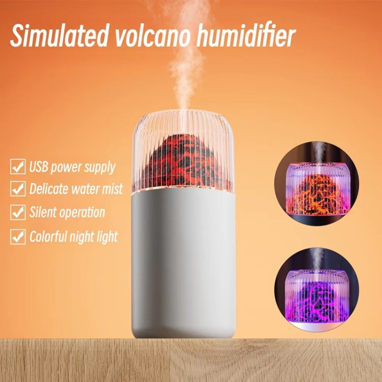 USB Air Humidifier Household Colorful Ambient Lights Large Fog Volume Car Misting Humidifier(White) - Air Purifiers & Accessories by buy2fix | Online Shopping UK | buy2fix