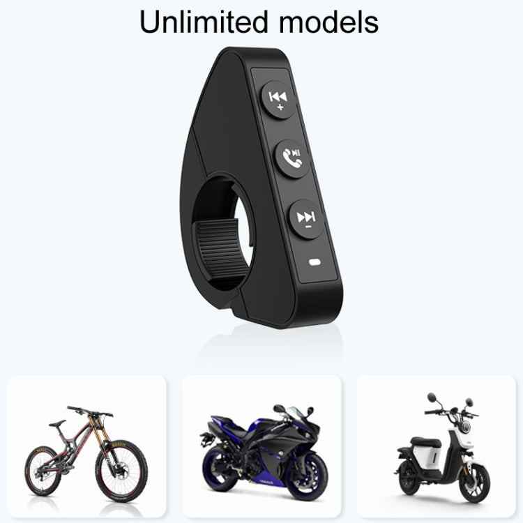 Q15 Motorcycle Riding Wireless Bluetooth Handlebar Control Phone Button Remote Controller(Black) - Others by buy2fix | Online Shopping UK | buy2fix