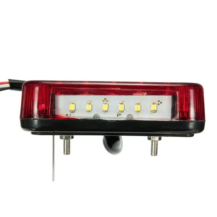 Transparent Shell Square Trailer LED Brake Tail Light - Brake Lights by buy2fix | Online Shopping UK | buy2fix