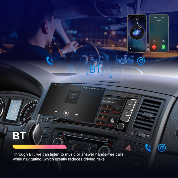 2+64G For Volkswagen Touareg 7-Inch Car WiFi Player Android 13 System Support CarPlay/Android Auto With AHD Camera and Mic - Car Monitor by buy2fix | Online Shopping UK | buy2fix