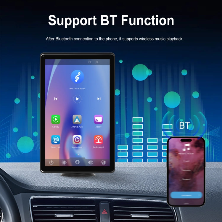 8-inch Car Full Touch Screen Player Supports Horizontal and Vertical CarPlay / Android Auto, Spec: With Camera - Car MP3 & MP4 & MP5 by buy2fix | Online Shopping UK | buy2fix