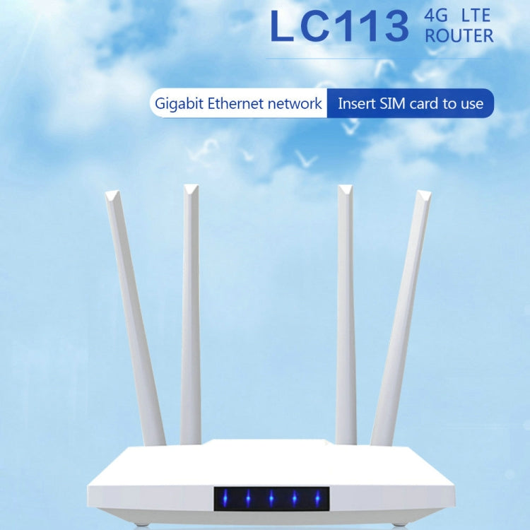 4G Wireless SIM Card Router 4G Hotspot Sharing Mobile CPE Full Netcom, EU Plug(白色) - Wireless Routers by buy2fix | Online Shopping UK | buy2fix