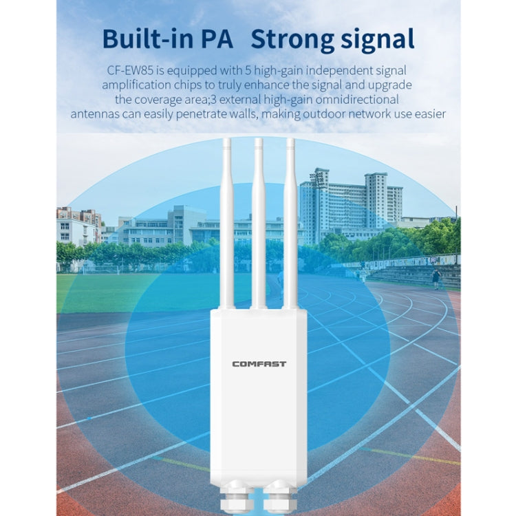 COMFAST CF-EW85 1300Mbps 2.4G/5.8G Gigabit Wireless AP Signal Amplifier Supports DC/POE Power Supply AU Plug - Broadband Amplifiers by COMFAST | Online Shopping UK | buy2fix