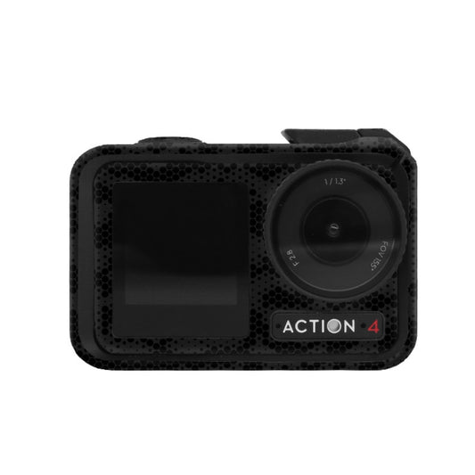 For DJI Action 4 Motion Camera Stickers All Inclusive Photo Frame Color Changing Stickers Accessories, Style: AC4-13 Snake Scale Black - Protective Film & Stickers by buy2fix | Online Shopping UK | buy2fix