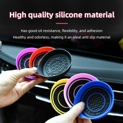 Car Bowl-shaped Non-slip Heat-insulating Double-ring Water Coaster, Color: Black - Car Drink Holders by buy2fix | Online Shopping UK | buy2fix