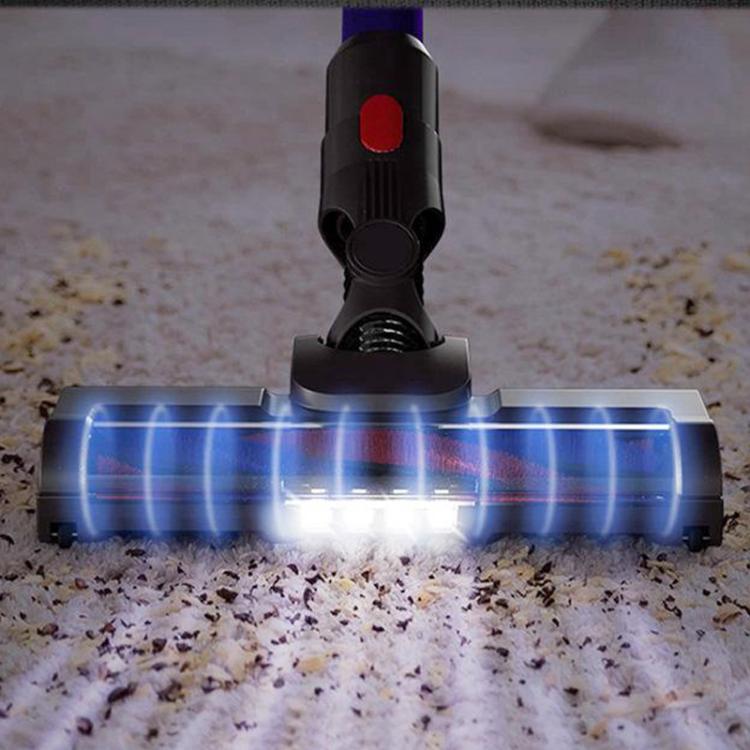 For Dyson V7 / V8 / V10 / V11 Vacuum Cleaner Floor Brush Head With LED Light 03B Roller Soft Velvet - For Dyson Accessories by buy2fix | Online Shopping UK | buy2fix