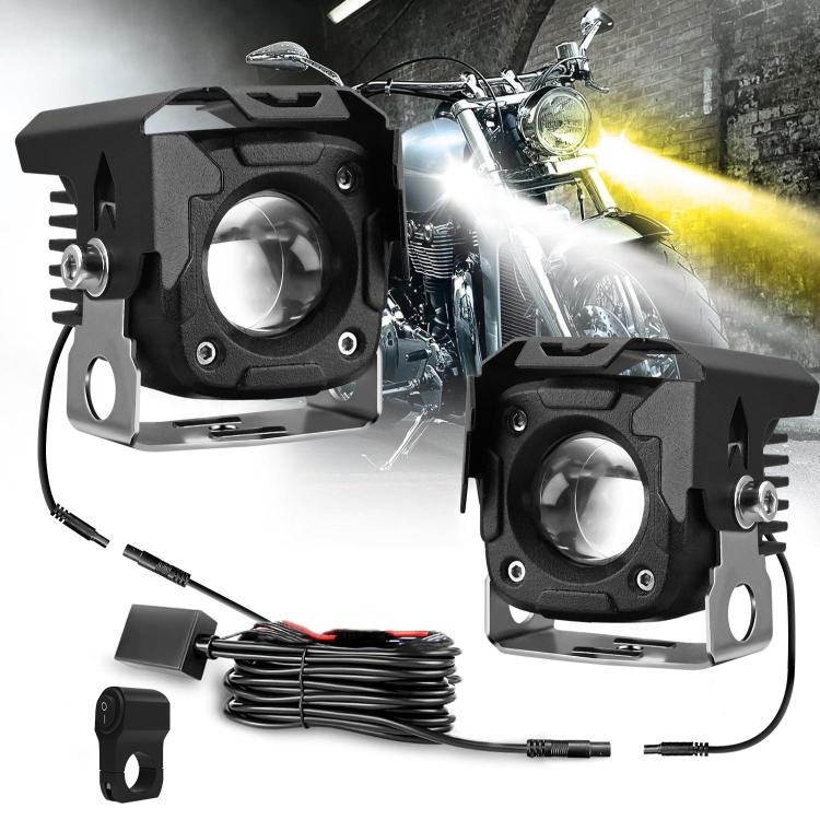 Motorcycle Spotlight Strobe 6 Modes With Control Cable Set(SK1 POR) - Headlights by buy2fix | Online Shopping UK | buy2fix