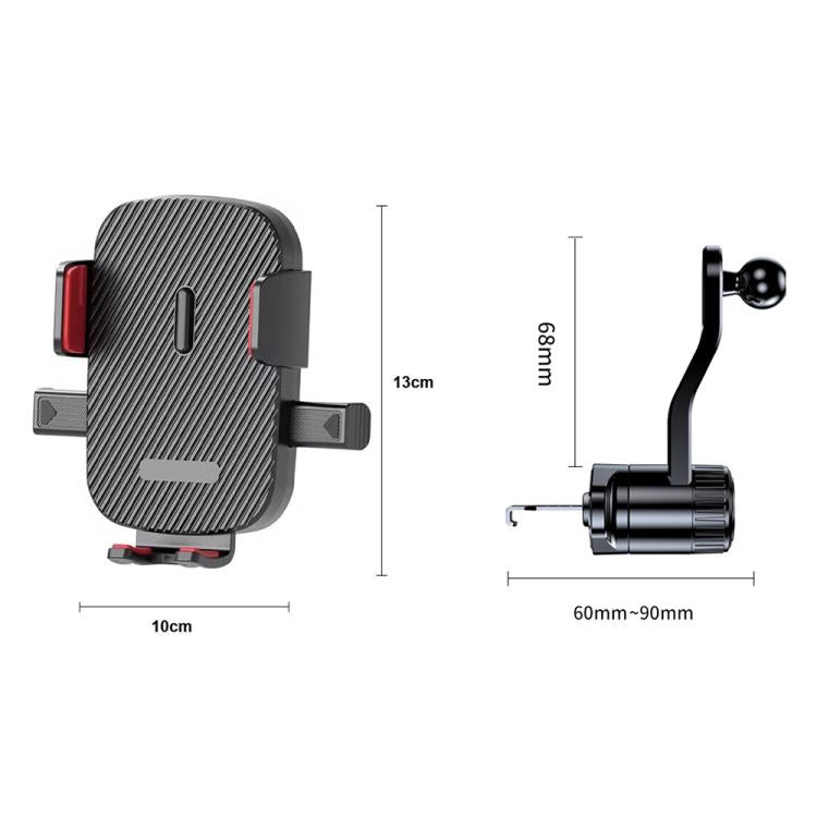 360 Rotating Car Air Conditioning Vent Mobile Phone Navigation Bracket, Spec: 2th Extension Rod - Universal Car Holders by buy2fix | Online Shopping UK | buy2fix