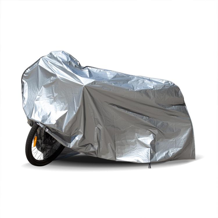 230 x 130cm Motorcycle And Bicycle Sun Dust And Rain Protection Cover(Silver Gray) - Raincoat by buy2fix | Online Shopping UK | buy2fix