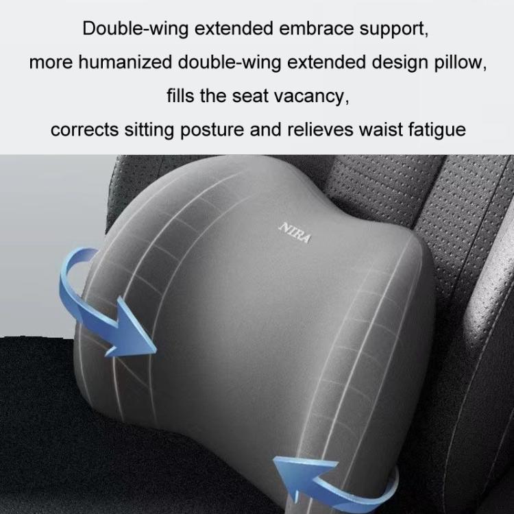 Car Mmemory Foam Support Driving Cushion, Color: Gray Headrest - Seat Accessories by buy2fix | Online Shopping UK | buy2fix