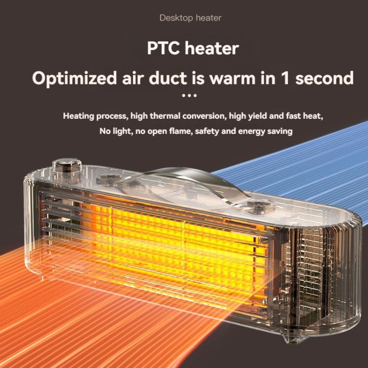 FS007 800W Home Desktop Heater Large Area PTC Heating Device, Spec: AU Plug(White) - Electric Heaters by buy2fix | Online Shopping UK | buy2fix