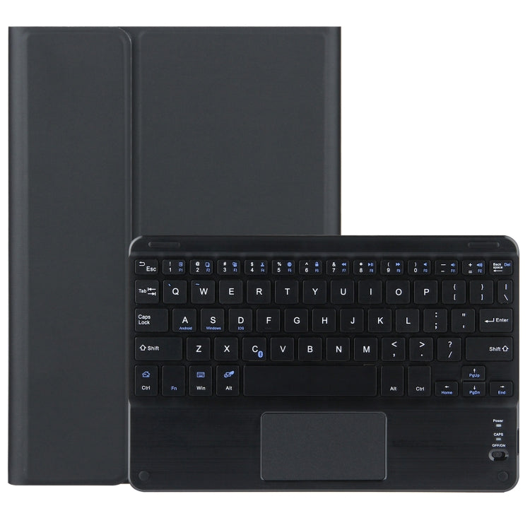 DY-M10ReL-C 2 in 1 Removable Bluetooth Keyboard + Protective Leather Tablet Case with Touchpad & Holder for Lenovo Tab M10 FHD REL(Black) - Lenovo Keyboard by buy2fix | Online Shopping UK | buy2fix