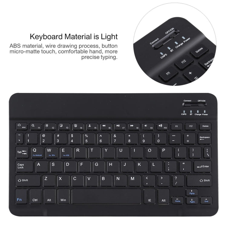 AM10 2 in 1 Removable Bluetooth Keyboard + Protective Leather Tablet Case with Holder for Lenovo M10 FHD Plus 10.3 inch(Black) - Lenovo Keyboard by buy2fix | Online Shopping UK | buy2fix