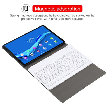 AM10 2 in 1 Removable Bluetooth Keyboard + Protective Leather Tablet Case with Holder for Lenovo M10 FHD Plus 10.3 inch(Gold) - Lenovo Keyboard by buy2fix | Online Shopping UK | buy2fix