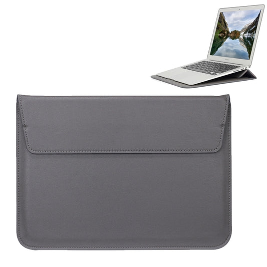 Universal Envelope Style PU Leather Case with Holder for Ultrathin Notebook Tablet PC 11.6 inch, Size: 32.5x21.5x1cm(Grey) - 10 - 11 inch by buy2fix | Online Shopping UK | buy2fix