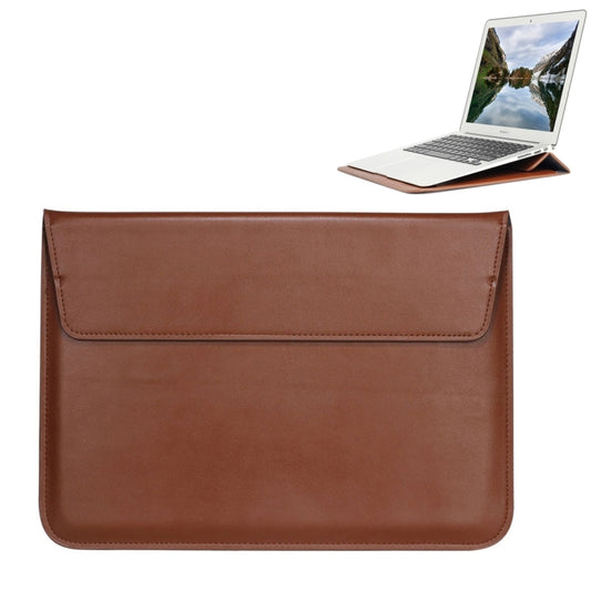 Universal Envelope Style PU Leather Case with Holder for Ultrathin Notebook Tablet PC 11.6 inch, Size: 32.5x21.5x1cm(Brown) - 10 - 11 inch by buy2fix | Online Shopping UK | buy2fix